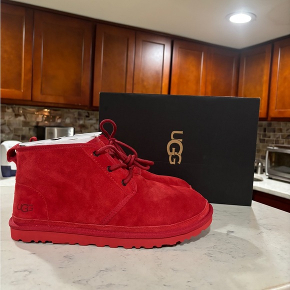 UGG Neumel Men's Chukka Boot Samba Red Lace-up Wool Scokliner M/3236 SBR - Picture 6 of 7